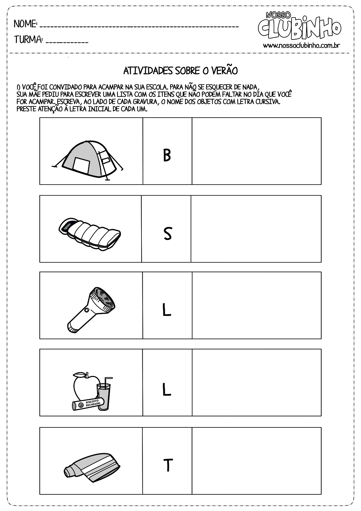 EXERCÍCIO PARA ALFABETIZAÇÃO, QUIZ ABC