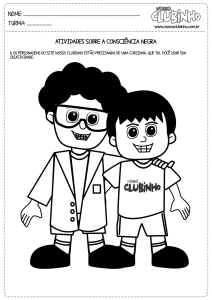 Atividade para colorir sobre o dia da consciência negra
