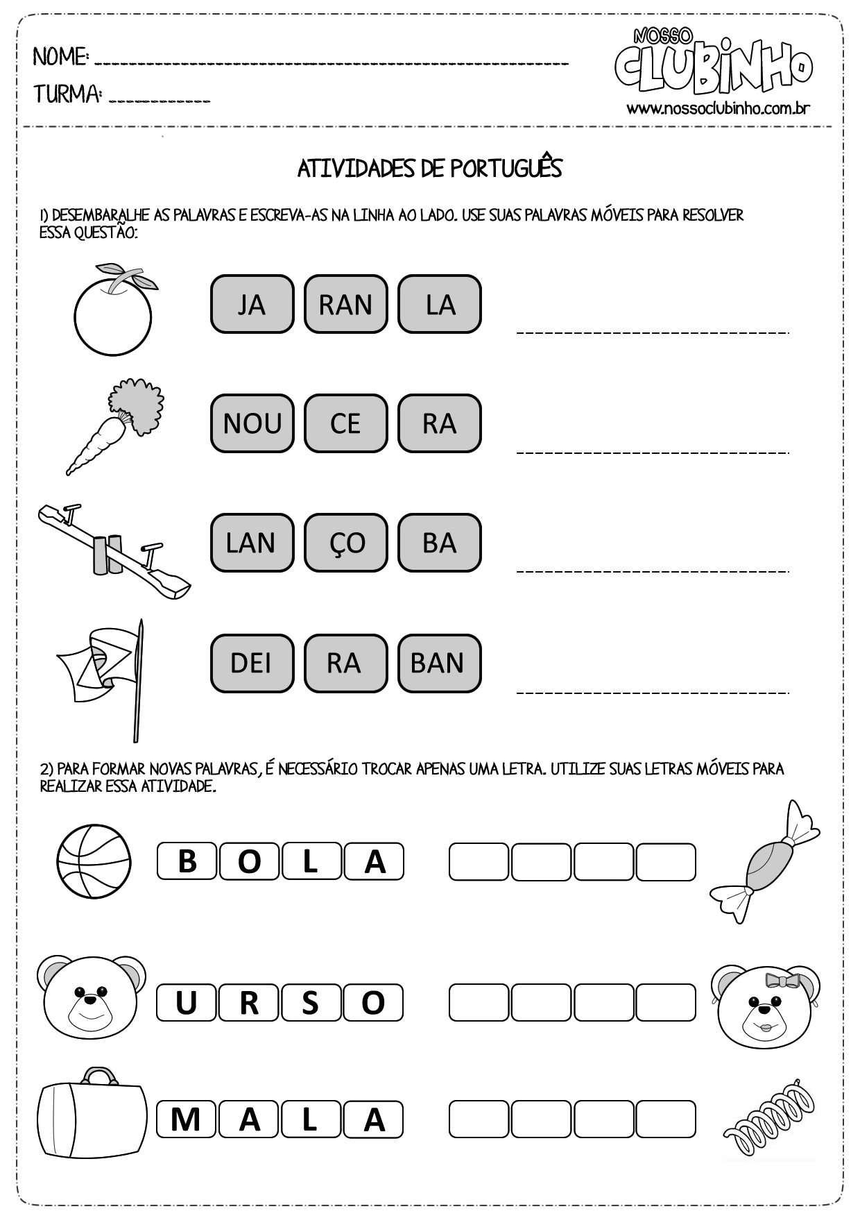 EXERCÍCIO PARA ALFABETIZAÇÃO, QUIZ ABC