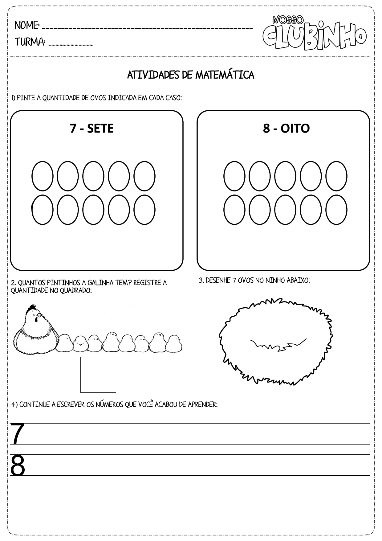 Jogos de Matemática - Nosso Clubinho