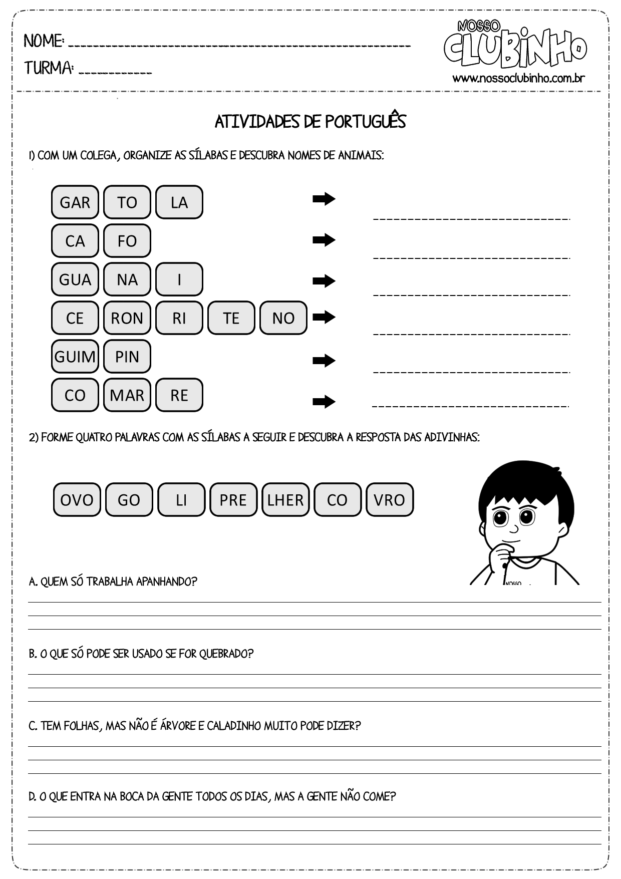 jogo de sílabas - Pesquisa Google  Atividades de alfabetização, Formação  de palavras, Atividades educativas de alfabetização