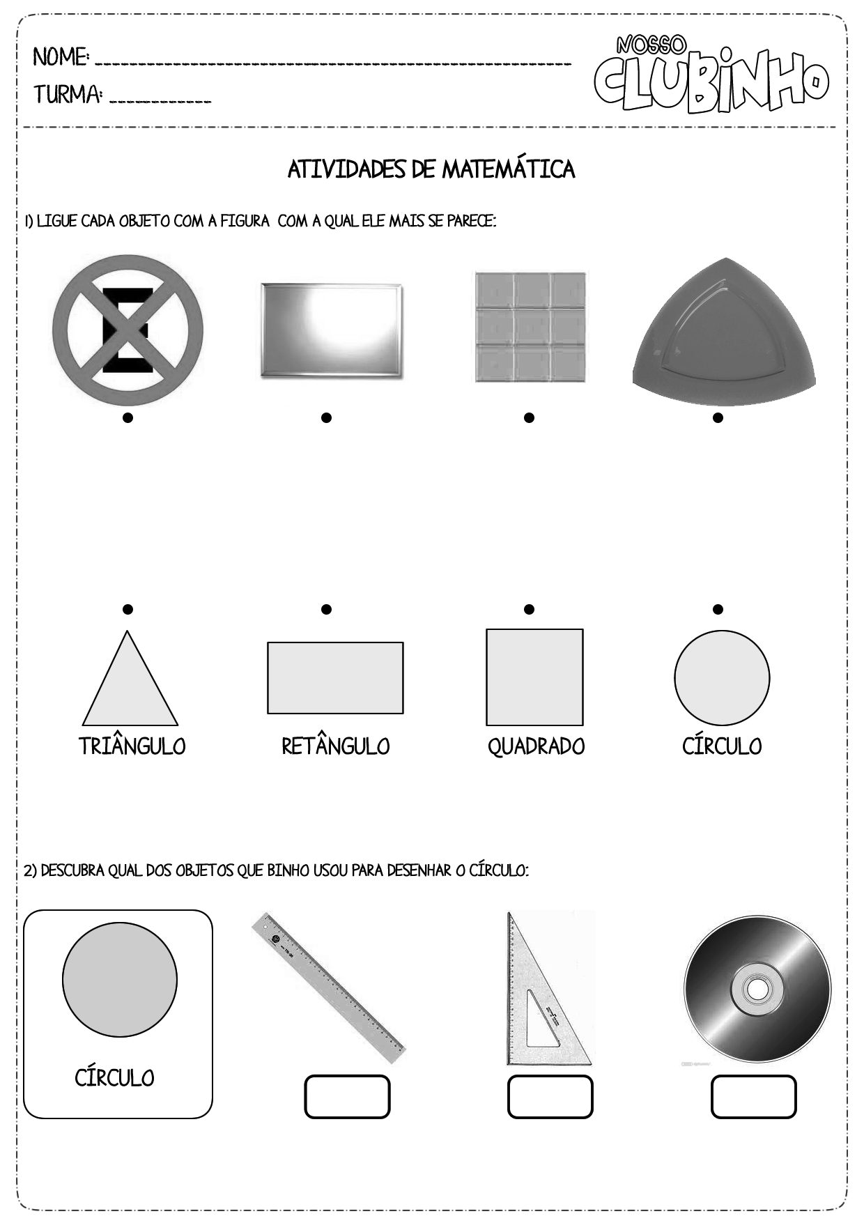 Atividades de matemática: Geometria II