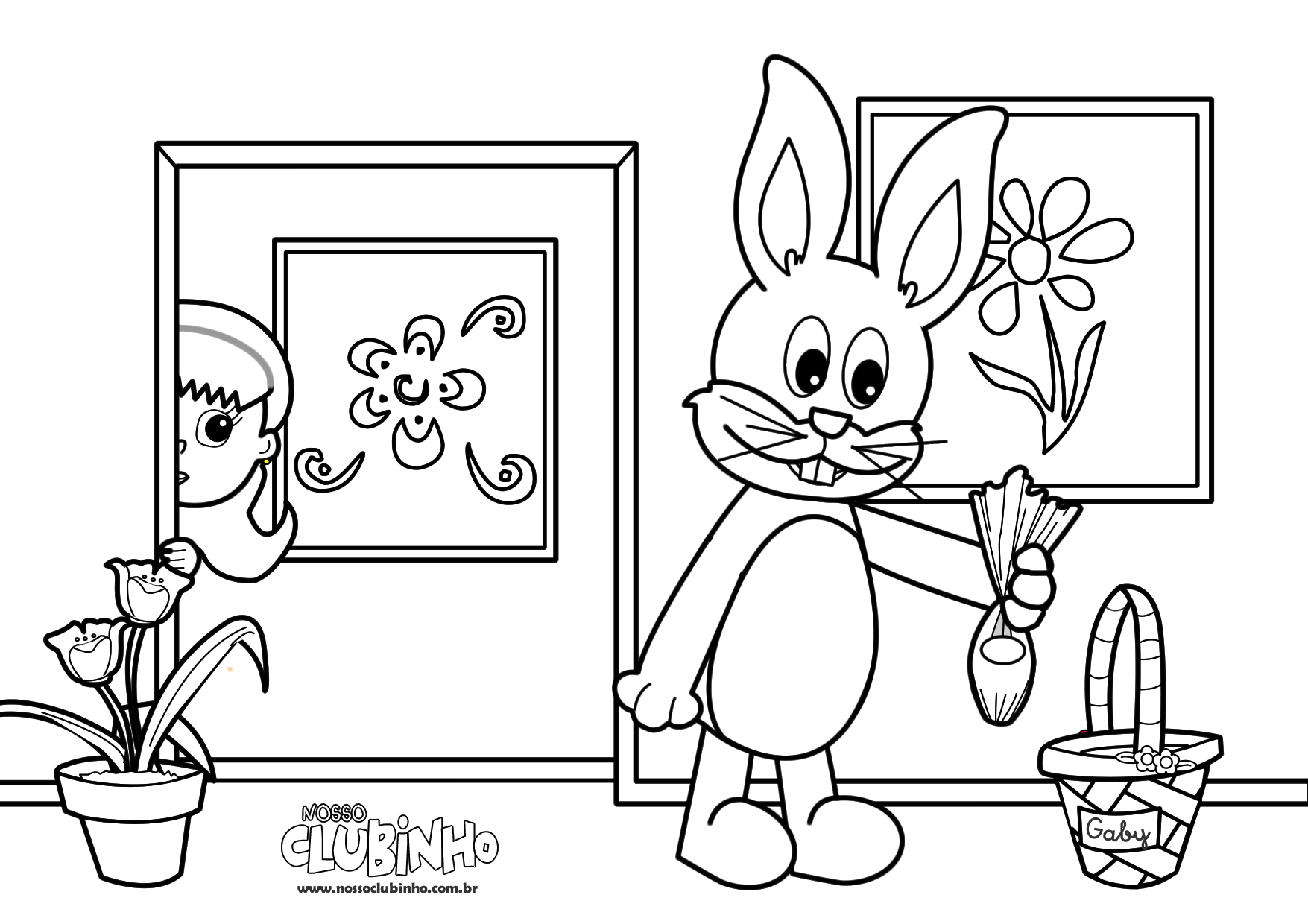 Desenhos para colorir - Nosso Clubinho